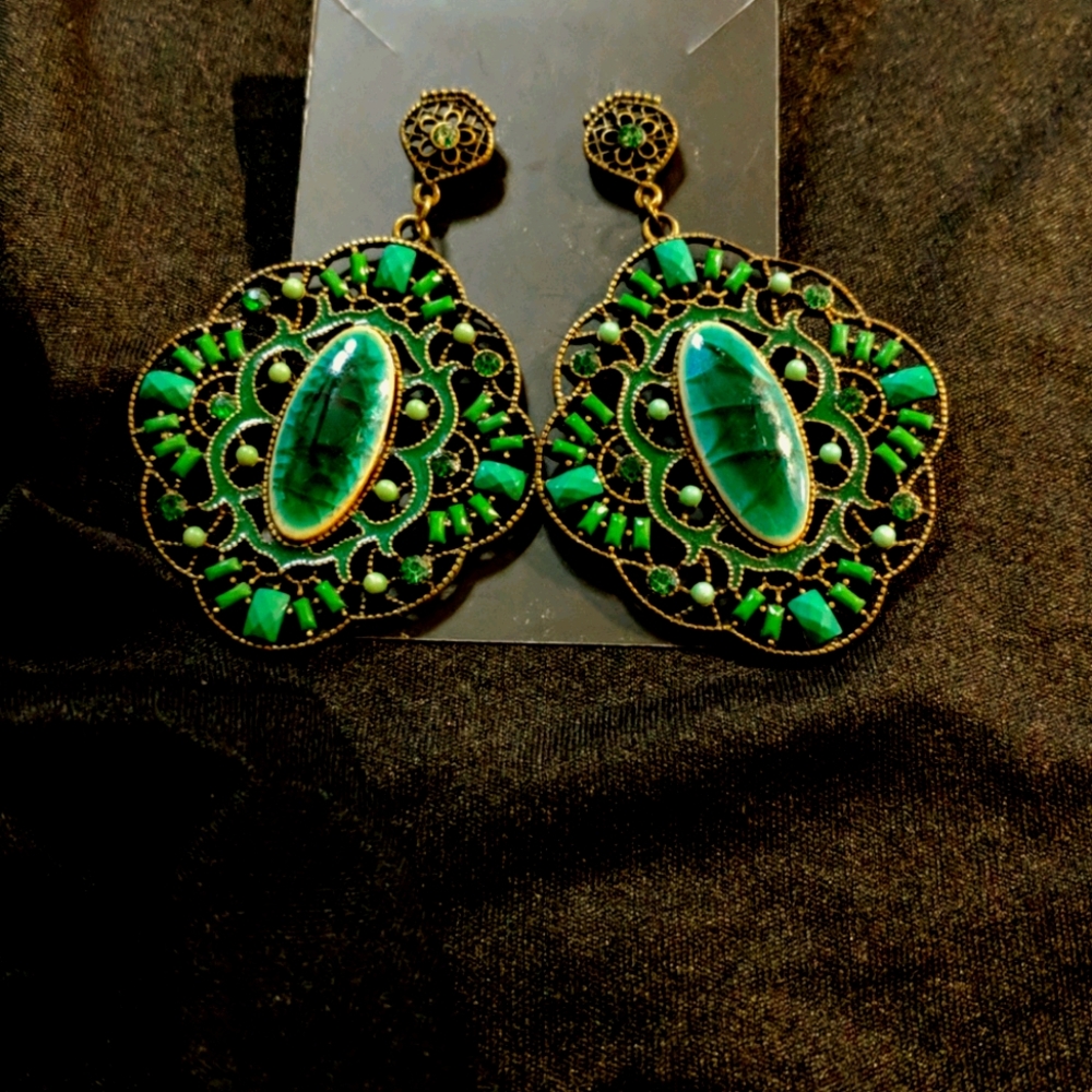 Pierced Boho dangle earrings
